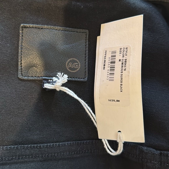 AG Adriano Goldschmied black denim jacket Robyn vintage medium NWT - Picture 10 of 12